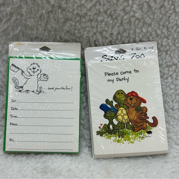 Suzy's Zoo party bundle 2005 party invitation stickers coloring book scrapbook - Picture 9 of 13